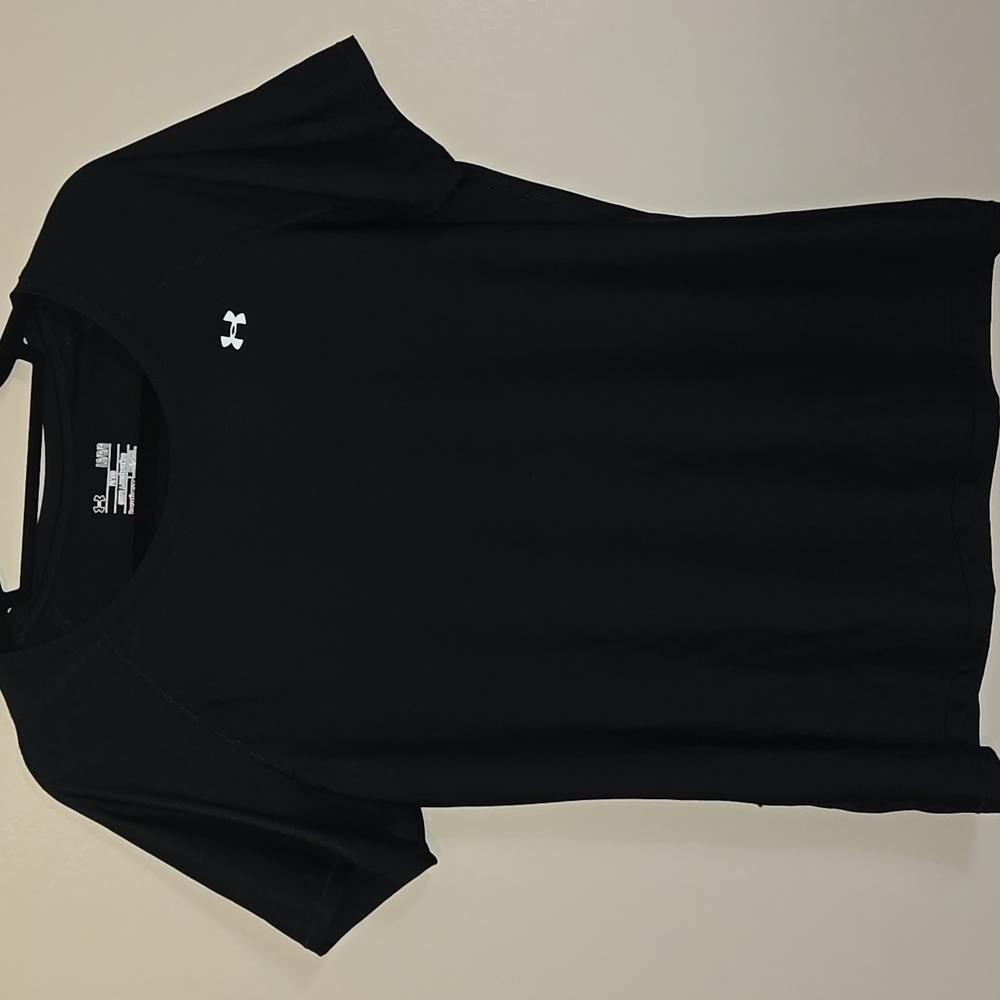 Under Armour Women's UA HeatGear Short Sleeve Large Black